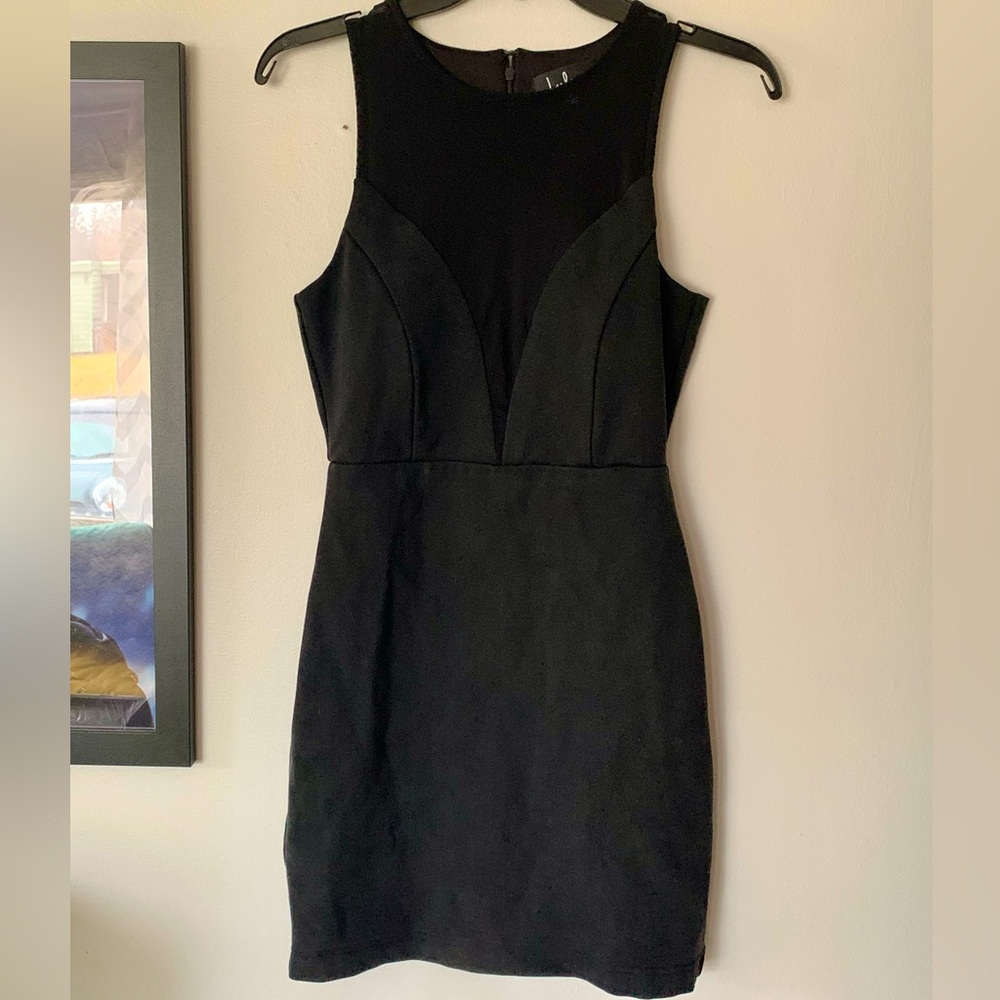 Lulus LBD mini with mesh plunge